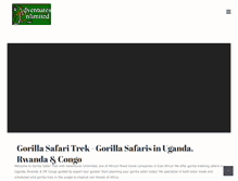 Tablet Screenshot of gorillasafaritrek.com